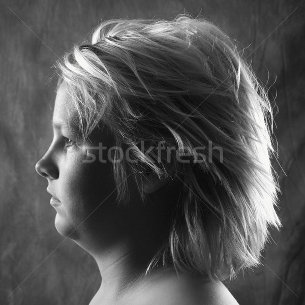 Teen boy profile portrait. Stock photo © iofoto