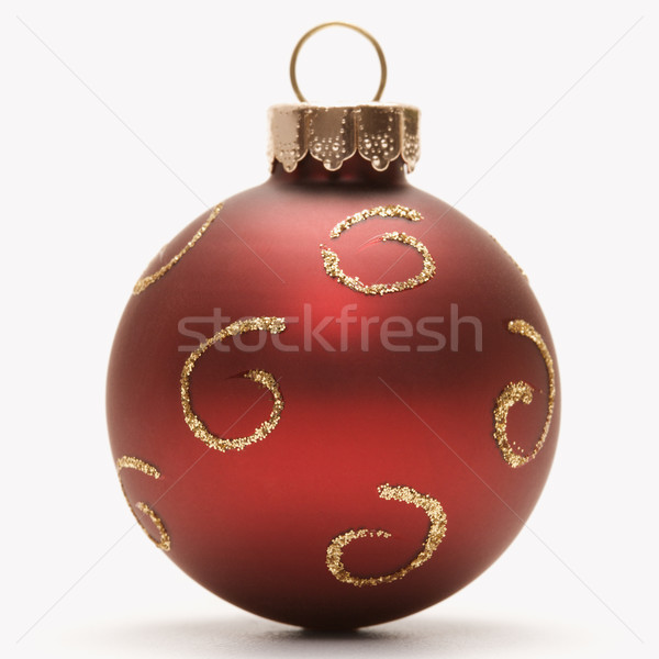 Stock foto: Rot · Weihnachten · Ornament · Still-Leben · Urlaub · Glück