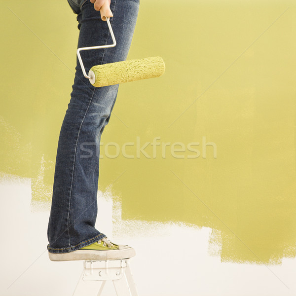 Woman painting. Stock photo © iofoto