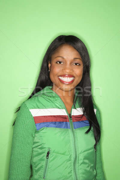 Pretty girl smiling. Stock photo © iofoto