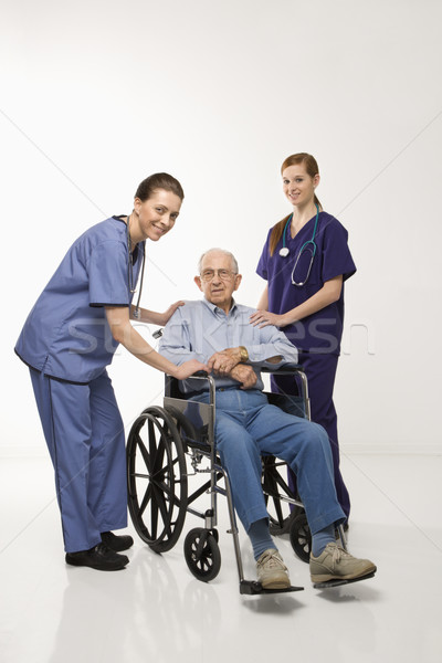 Man in wheelchair. Stock photo © iofoto