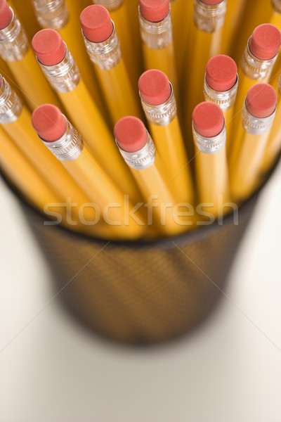 Pencils in holder. Stock photo © iofoto