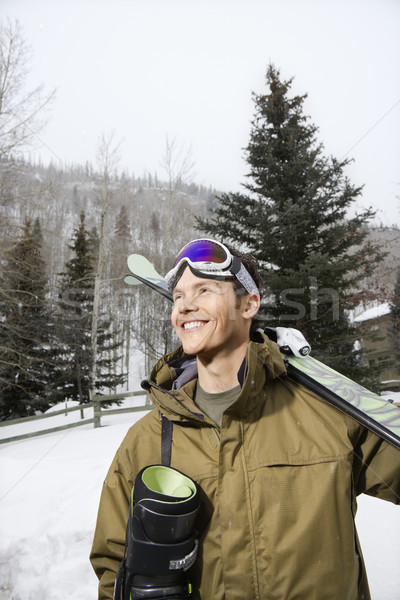 Man going skiing. Stock photo © iofoto