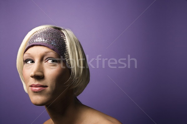 Pretty blond woman. Stock photo © iofoto