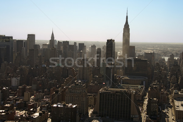 Manhattan légifelvétel városkép New York szem épület Stock fotó © iofoto