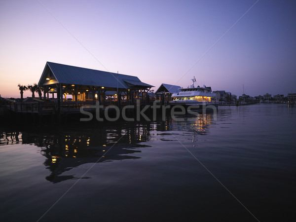 Ferry boat docked. Stock photo © iofoto