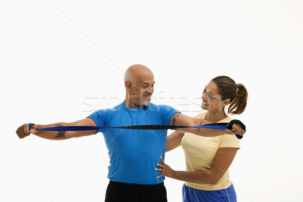 Woman and man exercising. Stock photo © iofoto