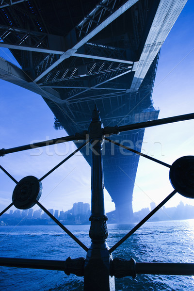 Sydney port pont vue Australie crépuscule [[stock_photo]] © iofoto