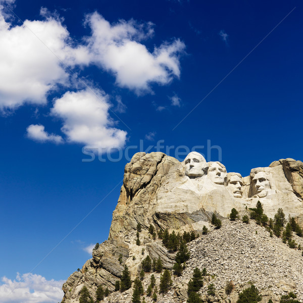 Rushmore hegy kék felhős égbolt arc hegy Stock fotó © iofoto