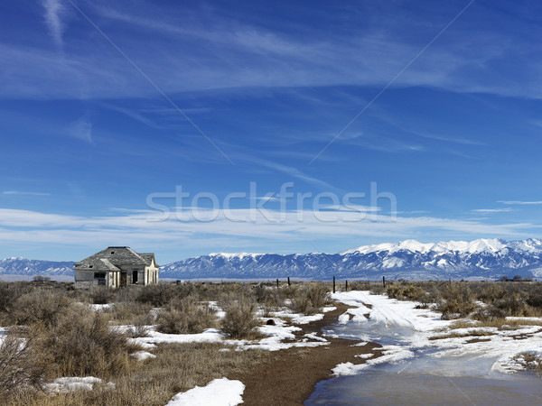 Abbandonato casa rurale Colorado scenico panorama Foto d'archivio © iofoto