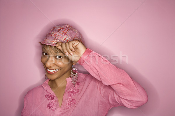 Smiling woman portrait. Stock photo © iofoto