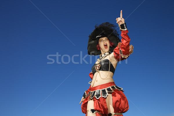 Woman in pirate costume. Stock photo © iofoto
