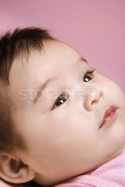 Stock foto: Cute · Baby · Gesicht · asian · Kind