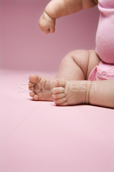 Baby nogi ramię asian stóp Zdjęcia stock © iofoto