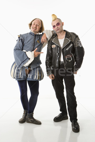 Shakespeare and young punk man. Stock photo © iofoto