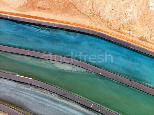 Stock photo: Close up of tailings pond.