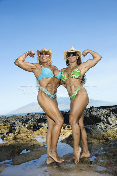 Fort femmes joli adulte permanent [[stock_photo]] © iofoto