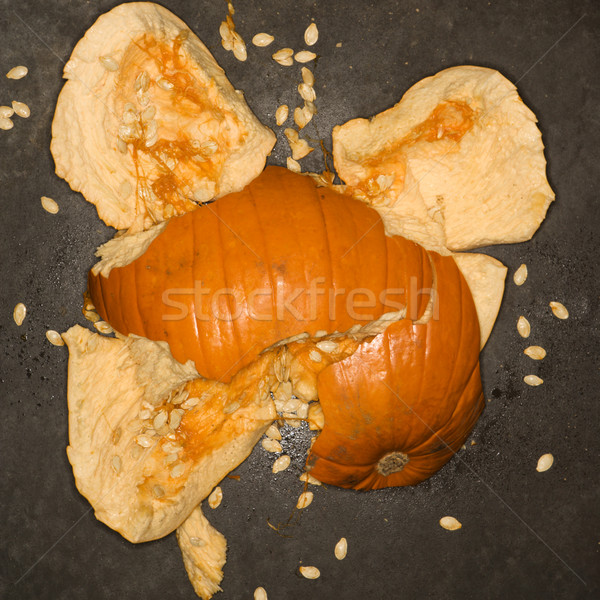 Pumpkin smashed. Stock photo © iofoto