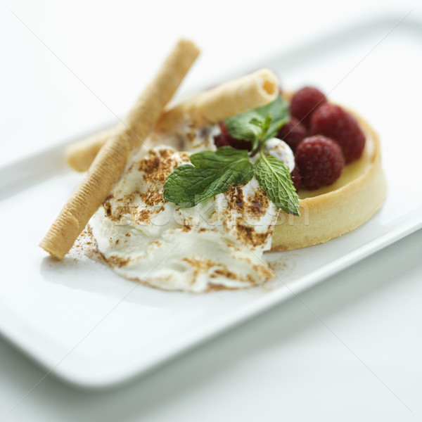 Gurmé desszert csendélet profi bemutató tányér Stock fotó © iofoto