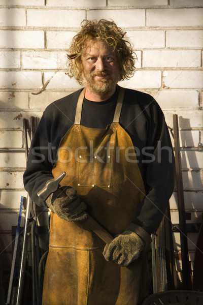 Porträt männlich Männer Industrie Job Stock foto © iofoto