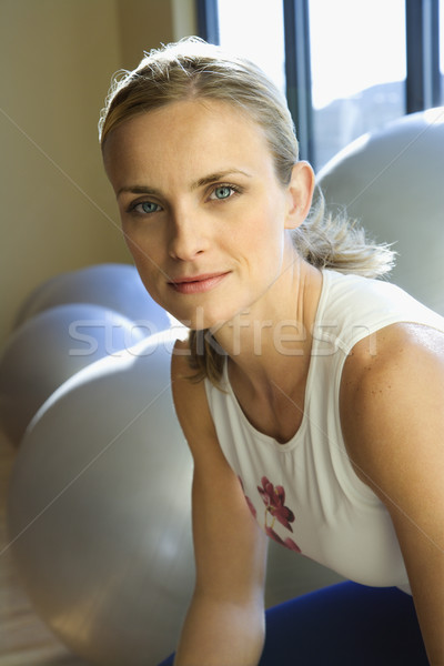Woman at gym. Stock photo © iofoto
