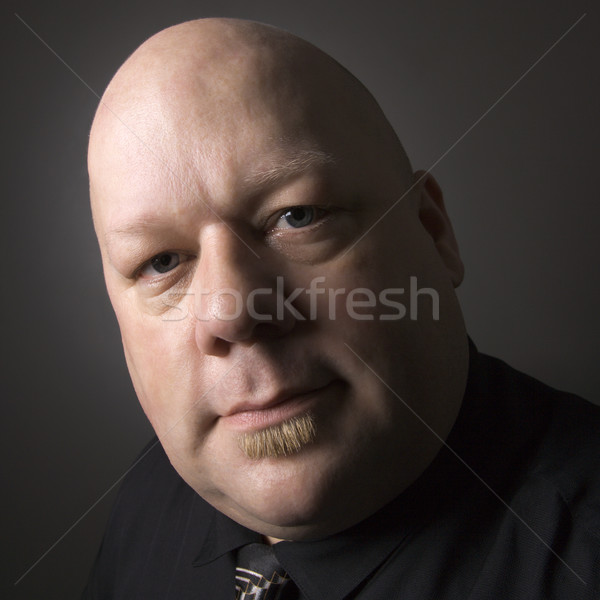 Careca homem caucasiano adulto olhando cor Foto stock © iofoto