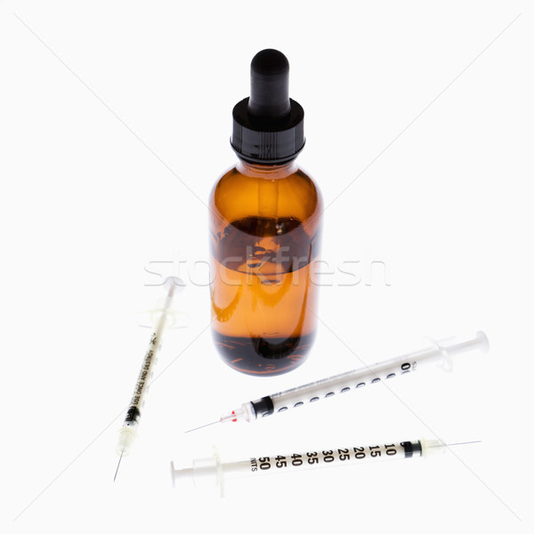 Needles and bottle. Stock photo © iofoto