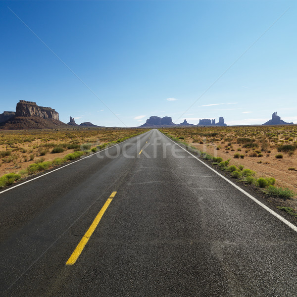 Stock photo: Scenic desert highway.