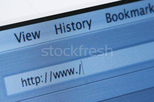 Internet browser web adres bar horizontaal Stockfoto © iofoto