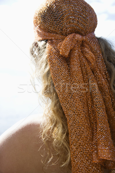 Woman in head scarf. Stock photo © iofoto