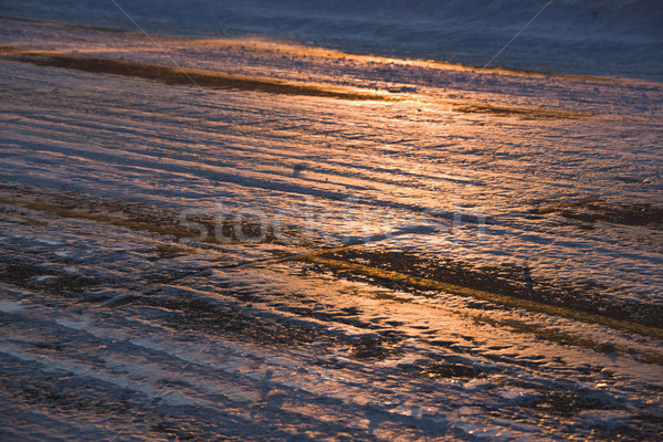 Ice covered road. Stock photo © iofoto