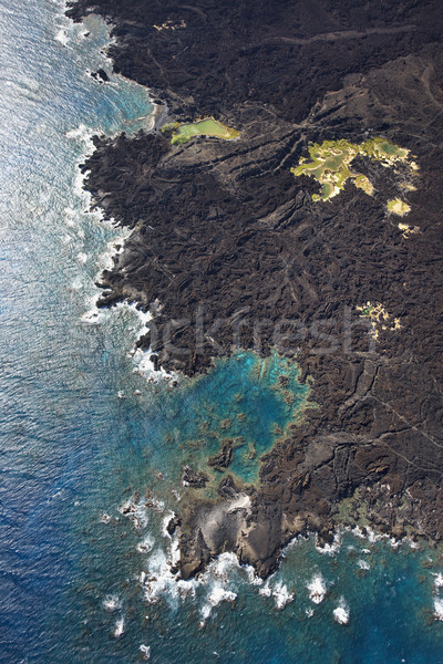 Aerial of coastline. Stock photo © iofoto