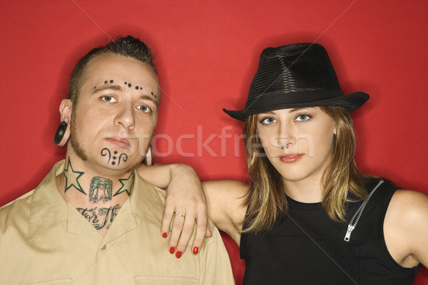 Adult male and teen female. Stock photo © iofoto