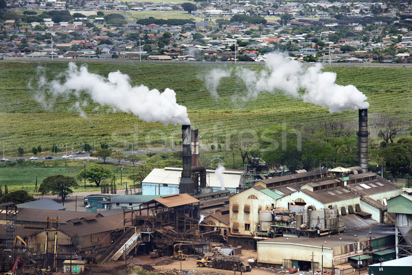 Factory smokestacks. Stock photo © iofoto