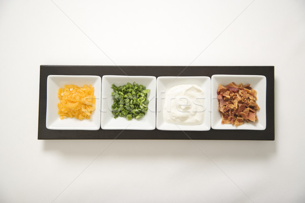 Side dish with toppings. Stock photo © iofoto