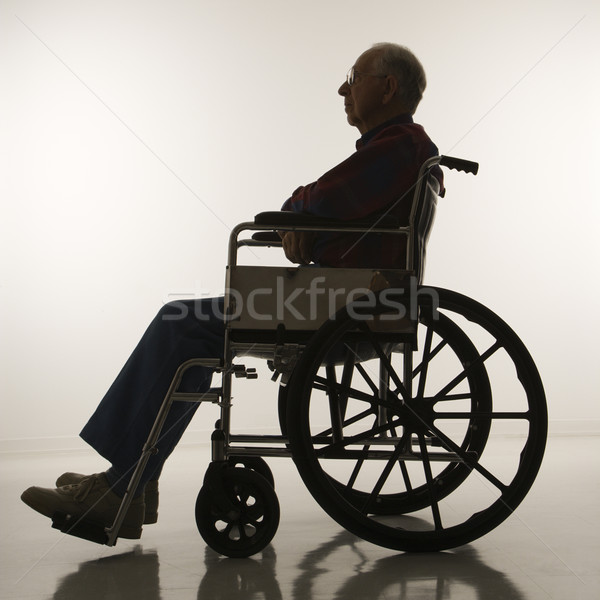 Man in wheelchair. Stock photo © iofoto