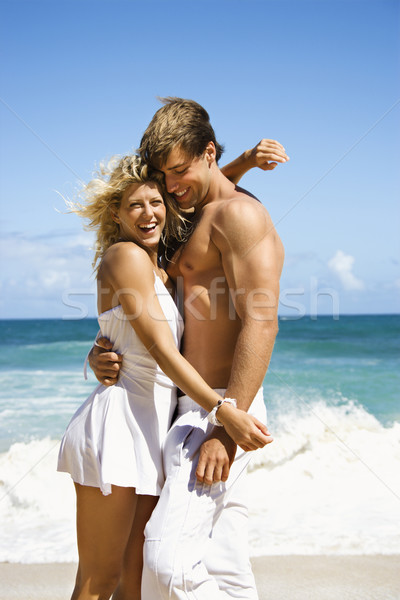 Stock photo: Happy smiling couple.