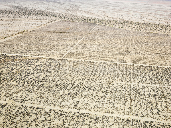 Stock foto: Wüste · Netz · Muster · Luftbild · Remote · Kalifornien