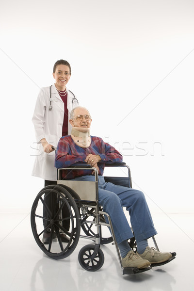 Man in wheelchair. Stock photo © iofoto