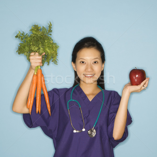врач питание азиатских китайский женщины Сток-фото © iofoto