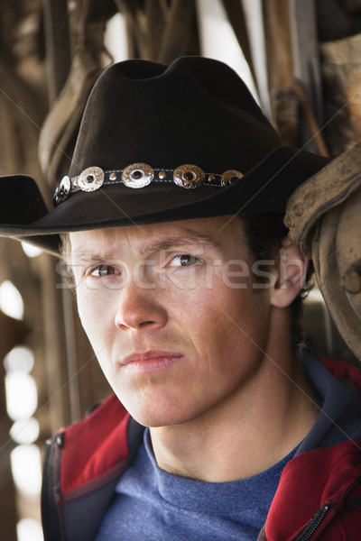 Uomo indossare cappello da cowboy maschio Foto d'archivio © iofoto