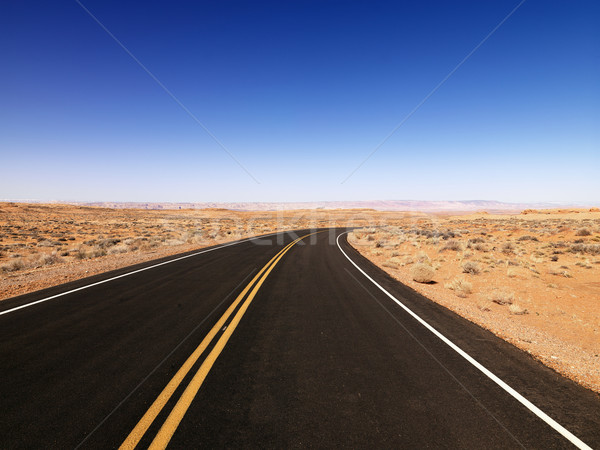 Stock photo: Highwy in rural Arizona.