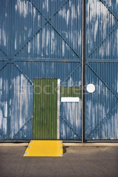 Building with metal siding. Stock photo © iofoto