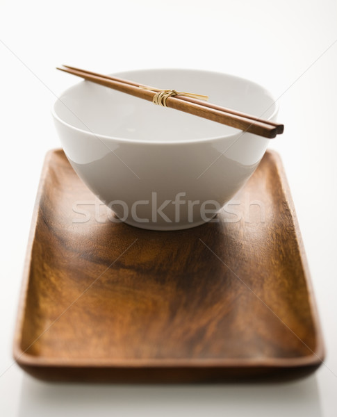 亞洲的 碗 托盤 筷子 木 餐飲 商業照片 © iofoto