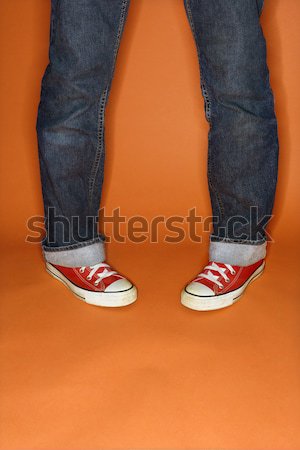 Stock photo: Feet turned outward.