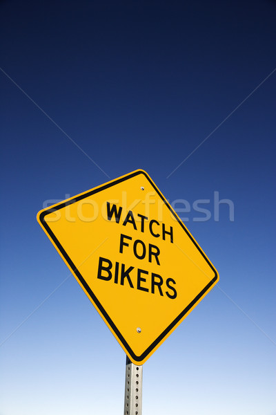 'Watch for Bikers' Road Warning Sign Stock photo © iofoto