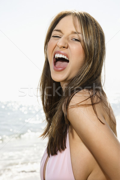 Woman on Maui beach. Stock photo © iofoto