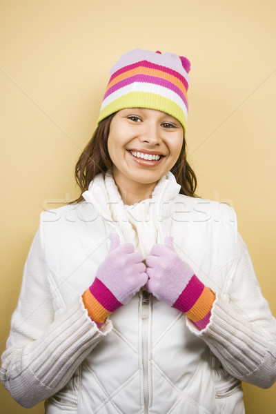 Stock photo: Woman in outerwear.