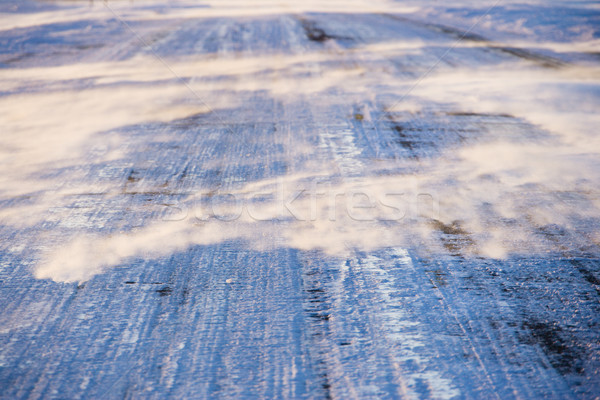 Ice covered road. Stock photo © iofoto