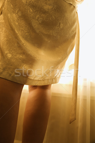 Woman in robe. Stock photo © iofoto